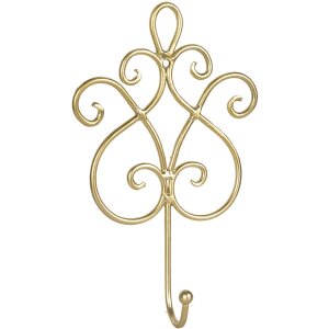 Gancio a muro 15x5x22 cm oro W40352GO