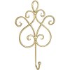 Gancio a muro 15x5x22 cm oro W40352GO