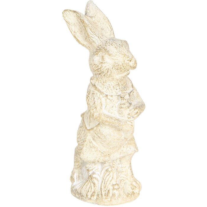 Decorazione coniglio 4x4x11 cm bianco 6PR3079W