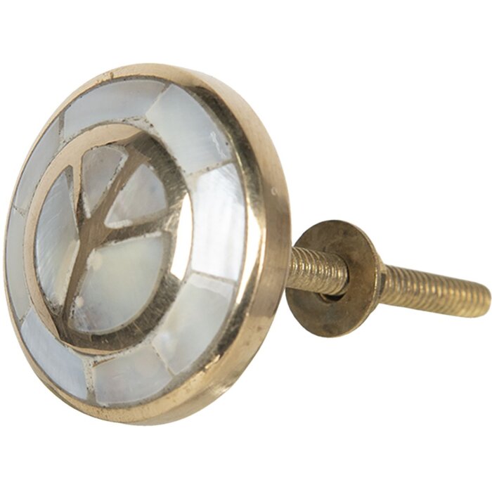 Pomello per porta Ø 3 cm bianco 64689