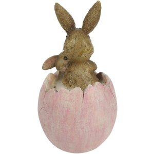 Decorazione Coniglio 9x5x10 cm rosa 6PR3268
