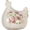 Decorazione pollo 12x11x13 cm crema 6CE1186
