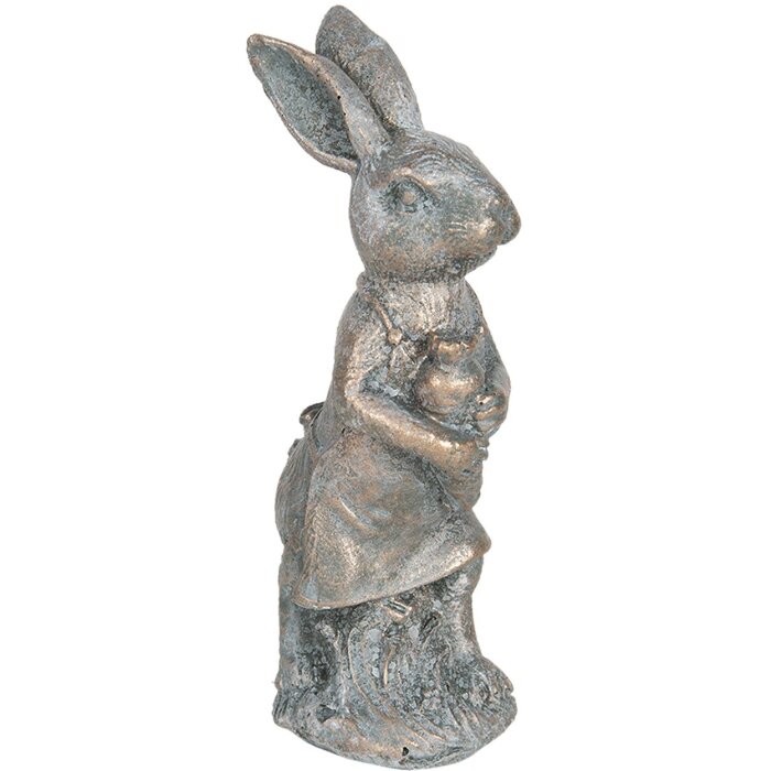 Decorazione coniglio 6x4x13 cm marrone 6PR3089CH