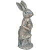 Decorazione coniglio 6x4x13 cm marrone 6PR3089CH