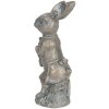 Decorazione coniglio 6x4x13 cm marrone 6PR3089CH