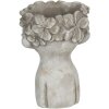 Vaso da fiori 11x11x18 cm grigio 6TE0327S