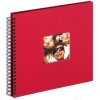Walther Album a spirale Fun rosso 30x30 cm 50 pagine nere