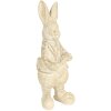 Decorazione coniglio 6x6x13 cm bianco 6PR3096W
