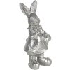 Decorazione coniglio 6x6x13 cm argento 6PR3097ZI