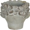 Vaso da fiori 16x15x13 cm grigio 6TE0314