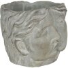 Vaso da fiori 16x14x13 cm grigio 6TE0319S
