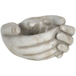 Vaso da fiori 18x16x9 cm beige 6TE0329L