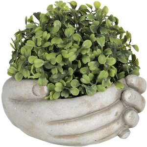 Vaso da fiori 18x16x9 cm beige 6TE0329L