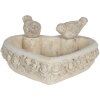 Ciotola per uccelli 24x24x11 cm grigio 6TE0353