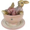 Decorazione coniglio 10x8x8 cm multicolore 6PR3328