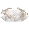 Cestino per pane 35x35x8 cm beige REB47