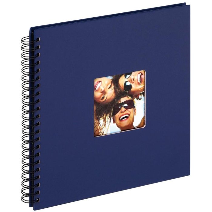 Walther Album a spirale Fun blu 30x30 cm 50 pagine nere