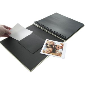 Walther Album a spirale Fun blu 30x30 cm 50 pagine nere