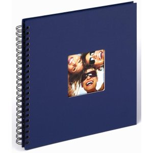 Walther Album a spirale Fun blu 30x30 cm 50 pagine nere