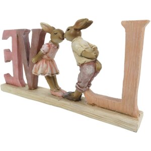 Decorazione Coniglio 19x3x9 cm rosa 6pr3289