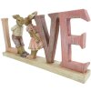 Decorazione Coniglio 19x3x9 cm rosa 6pr3289