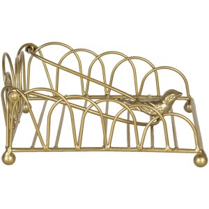 Portatovaglioli 20x20x9 cm oro 60057go