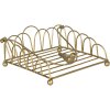 Portatovaglioli 20x20x9 cm oro 60057go
