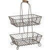 Etagere 23x15x37 cm nero 6Y3767