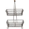 Etagere 23x15x37 cm nero 6Y3767
