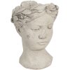 Vaso da fiori 18x17x25 cm grigio 6TE0307