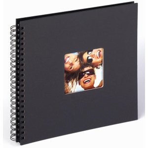 Walther Album a spirale Fun nero 30x30 cm 50 pagine nere