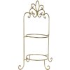 Etagere per 2 piatti 38x30x57 cm oro w40091go