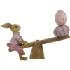 Decorazione Coniglio 16x3x12 cm rosa 6PR3283