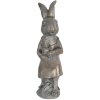 Decorazione Coniglio 10x6x21 cm marrone 6PR3088CH