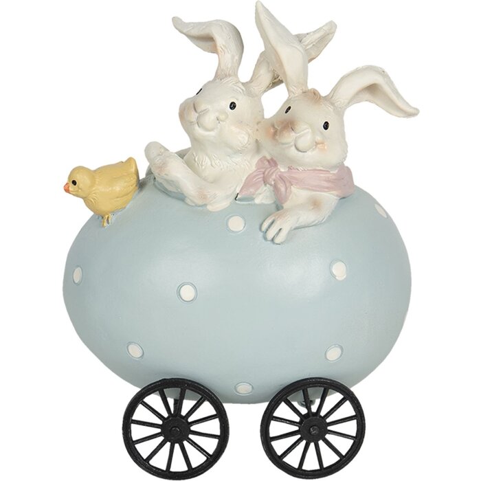 Decorazione Animali in carro 10x7x13 cm multicolore 6PR3194
