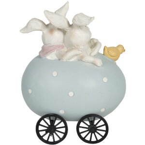 Decorazione Animali in carro 10x7x13 cm multicolore 6PR3194