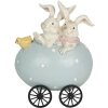 Decorazione Animali in carro 10x7x13 cm multicolore 6PR3194