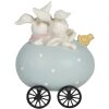 Decorazione Animali in carro 10x7x13 cm multicolore 6PR3194