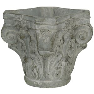 Vaso da fiori 17x17x16 cm grigio 6TE0333