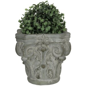 Vaso da fiori 17x17x16 cm grigio 6TE0333