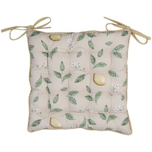 Cuscino per sedia con schiuma 40x40 cm beige LEL29