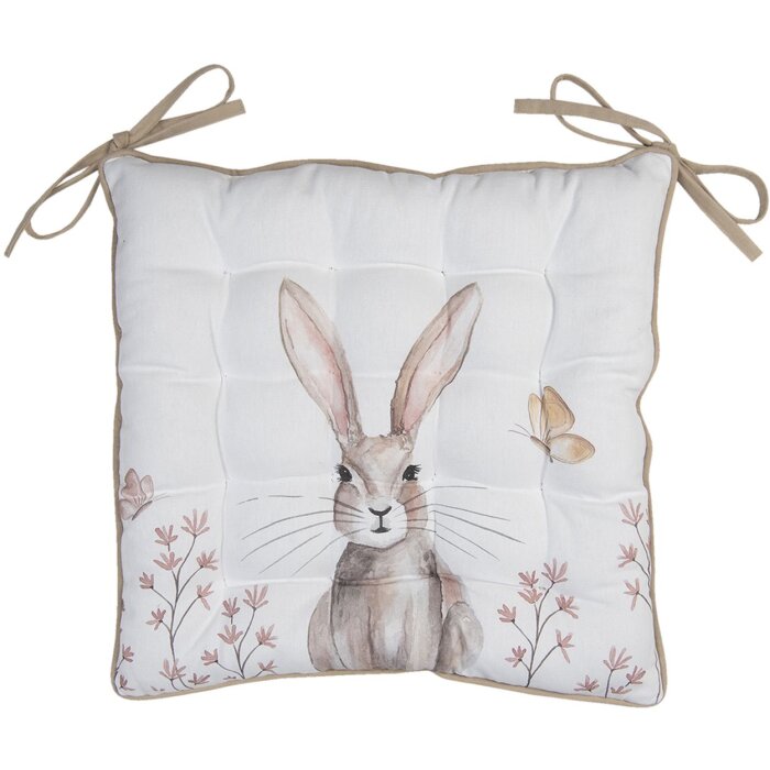 Cuscino per sedia con schiuma 40x40 cm beige REB29