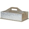 Contenitore con scomparti 28x13x18 cm marrone 6H1968