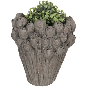 Vaso da fiori Ø 23x25 cm grigio 6TE0357