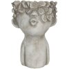 Vaso da fiori 17x17x25 cm grigio 6te0327l