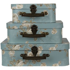 Valigia decorativa (set di 3) 30x21x9-25x18x9-20x16x8 cm...