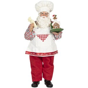 Decorazione Babbo Natale 13x10x28 cm multicolore 64648