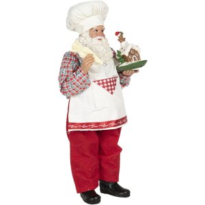 Decorazione Babbo Natale 13x10x28 cm multicolore 64648