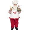 Decorazione Babbo Natale 13x10x28 cm multicolore 64648