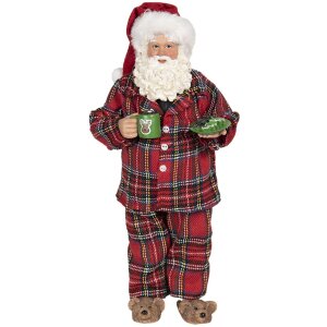 Decorazione Babbo Natale 14x10x28 cm multicolore 64650